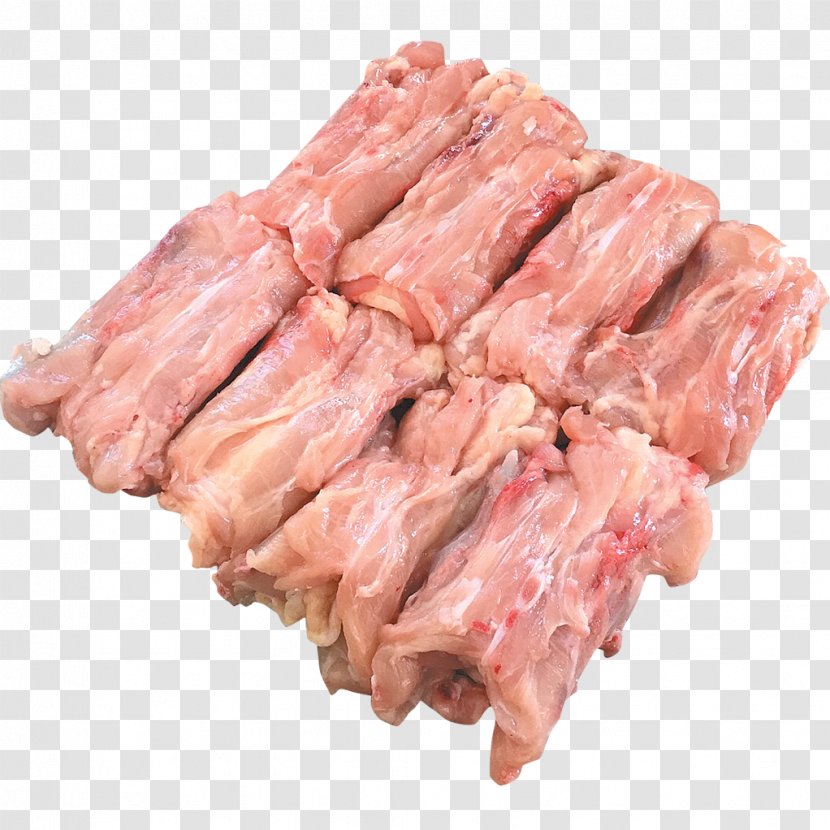 Red Meat Chicken As Food Back Bacon - Cartoon Transparent PNG