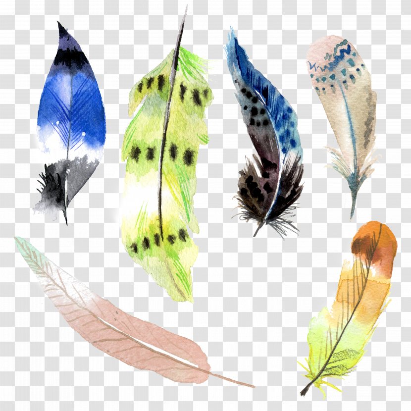 Watercolor: Flowers Watercolor Painting Feather - Wing Transparent PNG