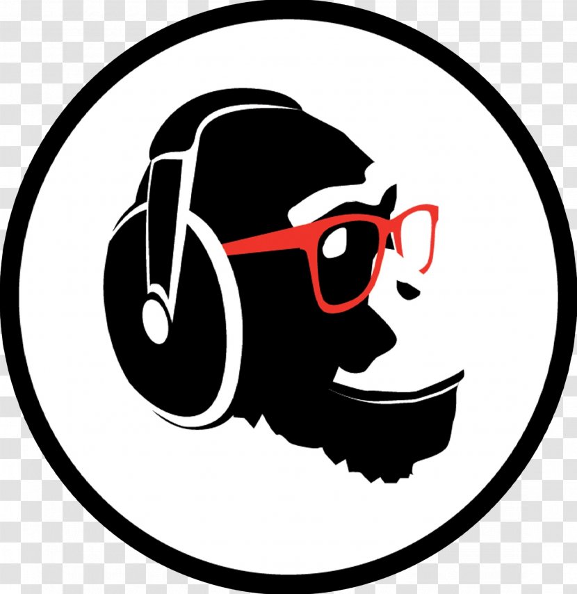 Headphones Character Cartoon Fiction Clip Art - Black - Monkey Transparent PNG