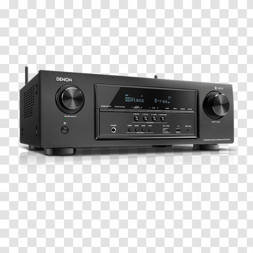 AV Receiver 4K Resolution Denon Ultra-high-definition Television Video - Audio - Dvd Recorder With Hdmi Input Transparent PNG