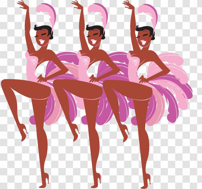 Las Vegas Showgirl Can-can Dance - Heart - Dancers Transparent PNG