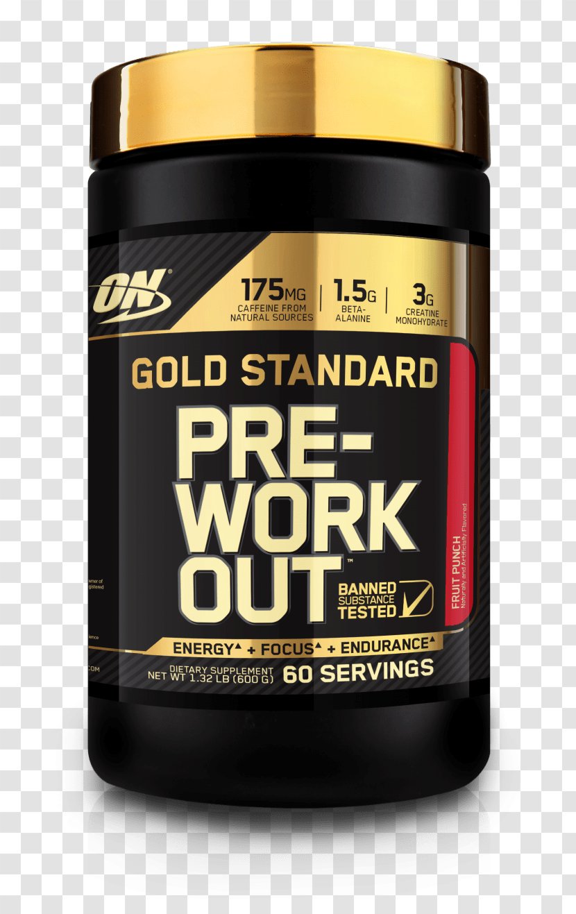 Optimum Nutrition Gold Standard Pre-Workout Creatine β-Alanine Caffeine - Health - Preço Transparent PNG