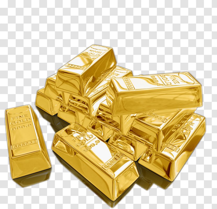 Gold As An Investment Money Bar Bullion - Bank - 3D Transparent PNG