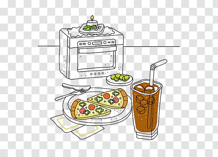 Pizza Fast Food Illustration - Tableware Transparent PNG