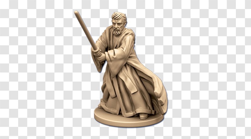 Obi-Wan Kenobi Statue Jedi Figurine Classical Sculpture - Knight Transparent PNG