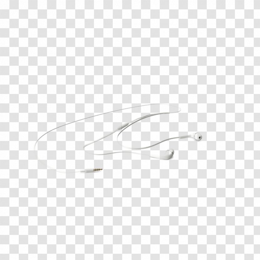 White Black Pattern - Earbud Headphones Transparent PNG