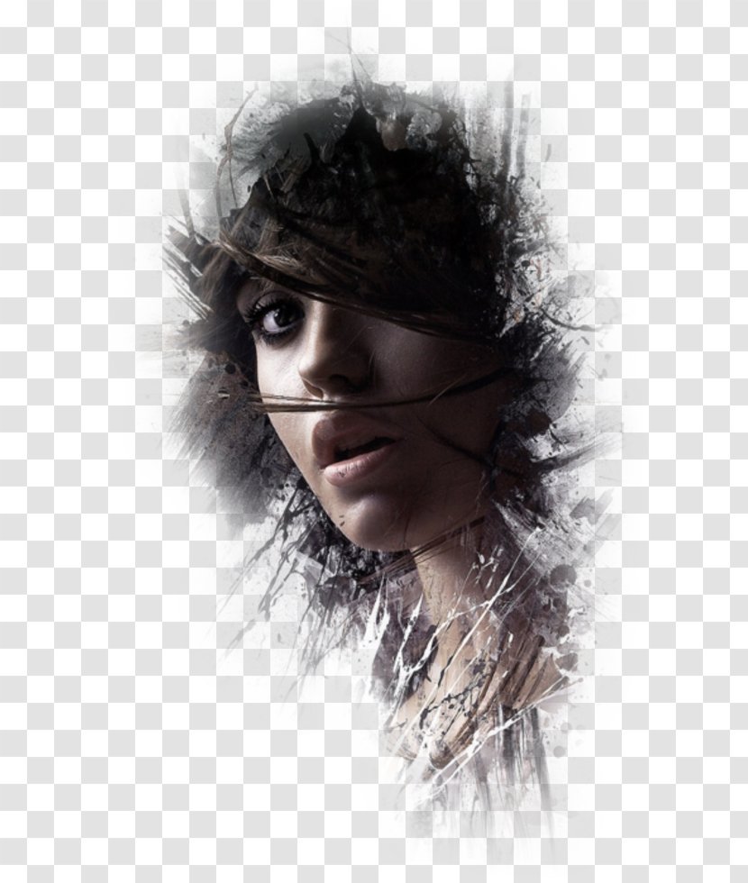 Advertising Art Painting Photography Graphic Design - Black Hair Transparent PNG