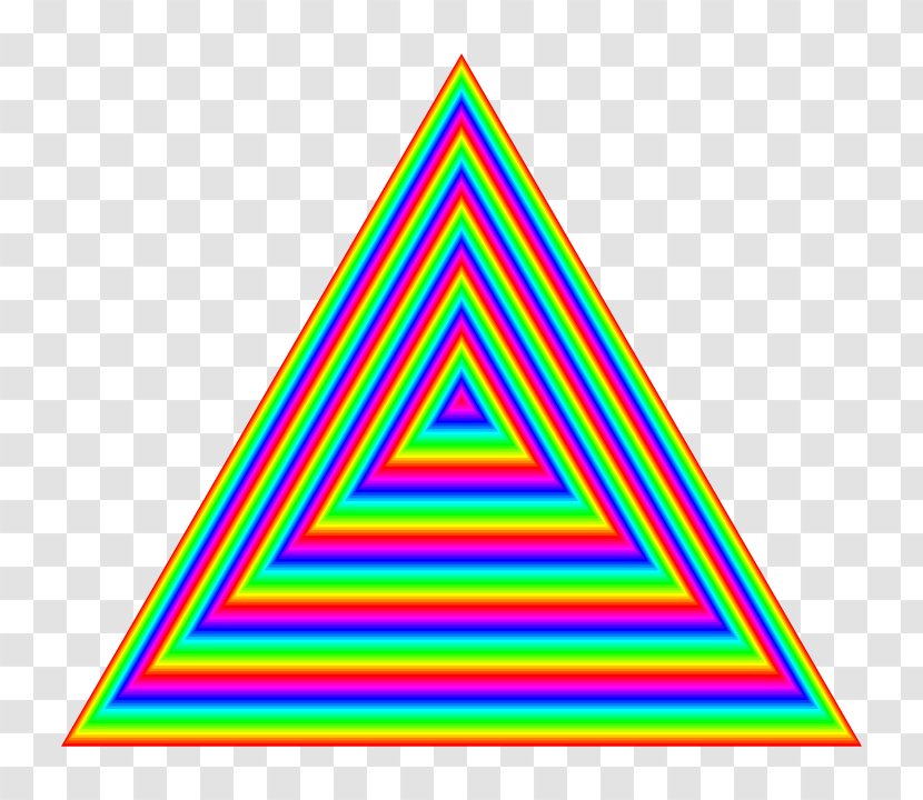 Triangle Animation Color - Colourful Triangles Number Transparent PNG