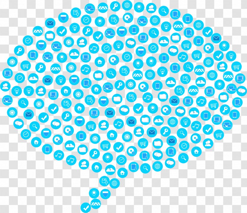 Speech Balloon Clip Art - Turquoise - Bubbles Transparent PNG