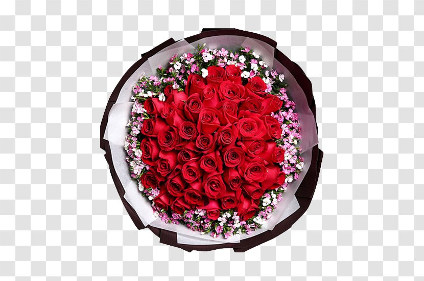 Beach Rose Flower Preservation Nosegay Valentines Day - Qixi Festival - Bouquet Of Red Roses To Marry Transparent PNG