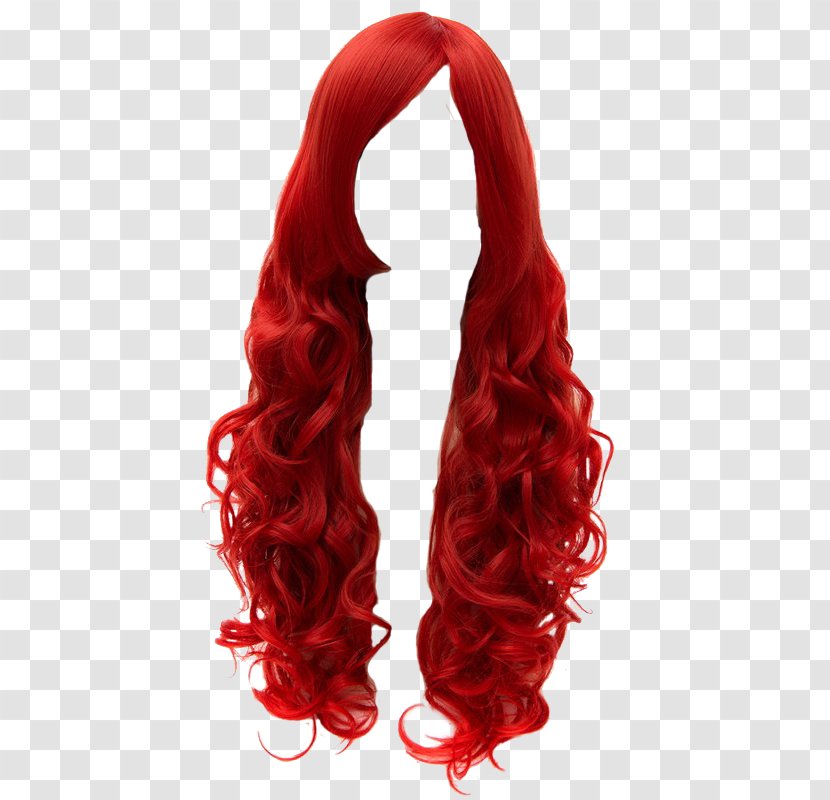 Wig Red Cosplay Hairstyle - Lace Transparent PNG