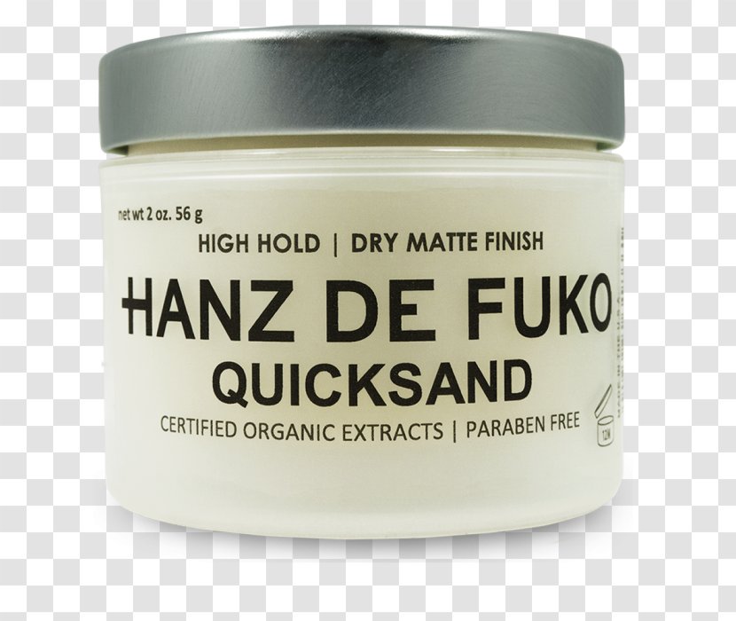 Hanz De Fuko Quicksand Claymation Gravity Paste Hair Styling Products Sponge Wax - Flavor Transparent PNG
