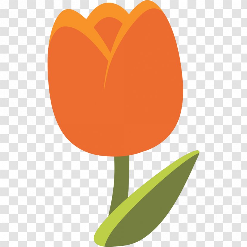 Emoji Tulip Android Unicode - Flower Transparent PNG