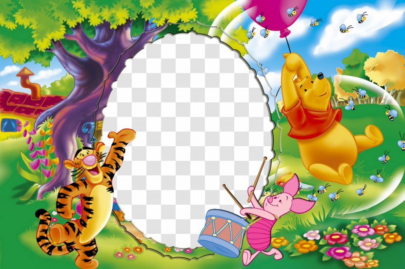 Winnie The Pooh Eeyore Piglet Tigger Picture Frames - Petal Transparent PNG