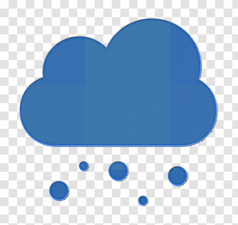 Cloud Icon Cloudy Forecast - Electric Blue - Logo Meteorological Phenomenon Transparent PNG