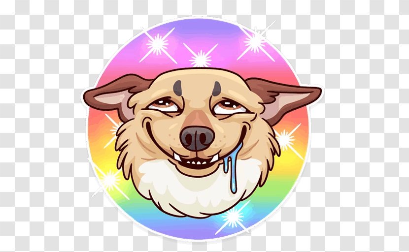 Dog Sticker Telegram VKontakte Clip Art - Cartoon Transparent PNG