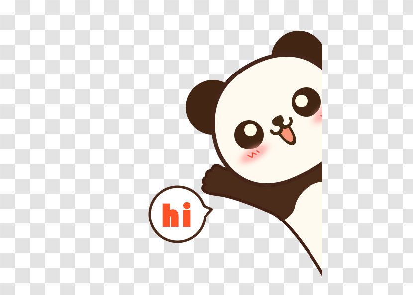 IPhone 7 Plus Giant Panda Bear Cartoon Film - Heart Transparent PNG