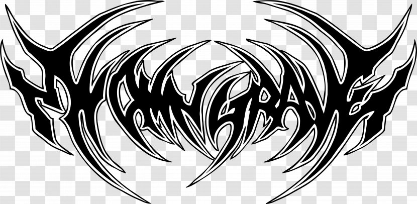Logo My Own Grave Death Metal Black And White - Flower Transparent PNG