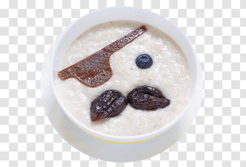 Breakfast Porridge Dish Milk Oatmeal - Fragaria Transparent PNG