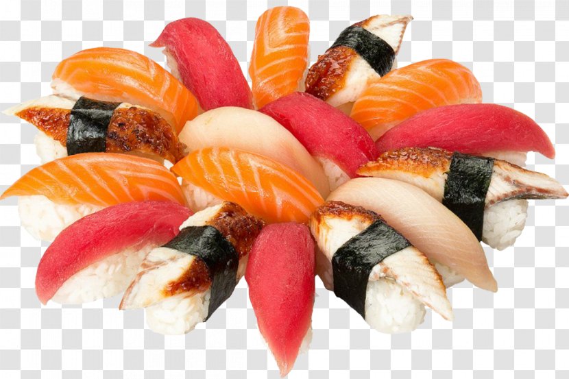 Sushi Cartoon - Fish Products - Comfort Food Side Dish Transparent PNG