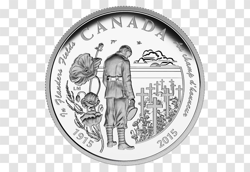 In Flanders Fields Coin 150th Anniversary Of Canada - Dollar Transparent PNG