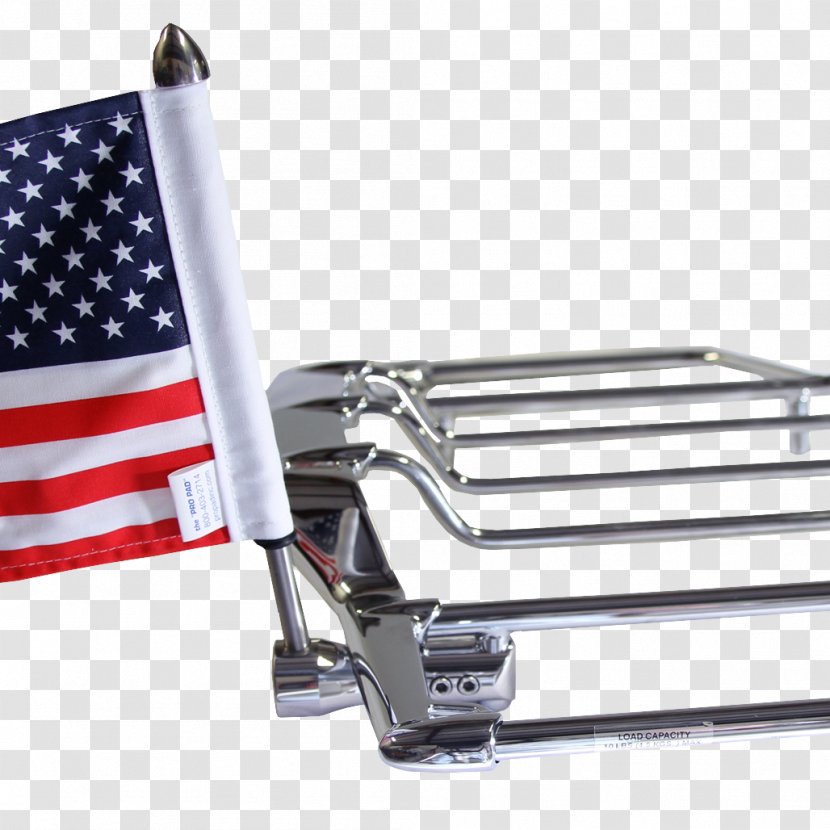 Flag Of The United States Flagpole Harley-Davidson Sissy Bar - Touring Motorcycle Transparent PNG