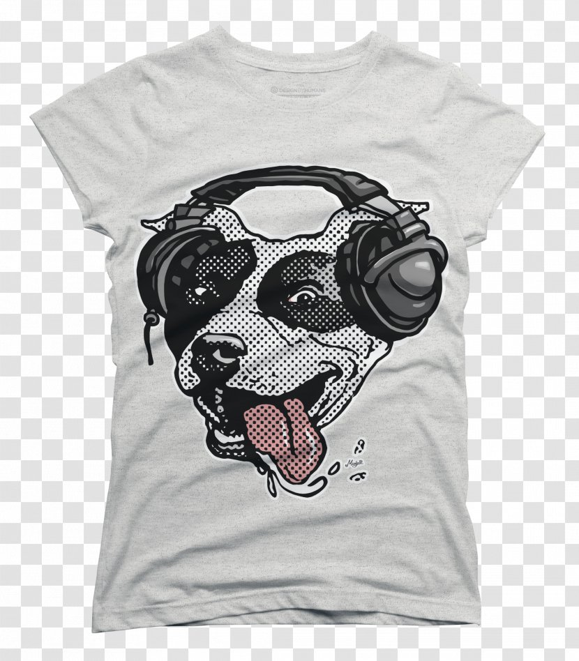 T-shirt Pit Bull Headphones Animal - Tree Transparent PNG