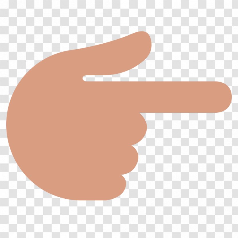 Emoji Emoticon Dark Skin Index Finger Transparent PNG