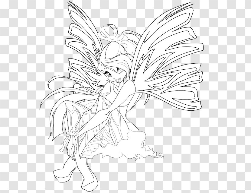Bloom Stella Flora Coloring Book Sirenix - Organism - Kitty Cat Pages Transparent PNG