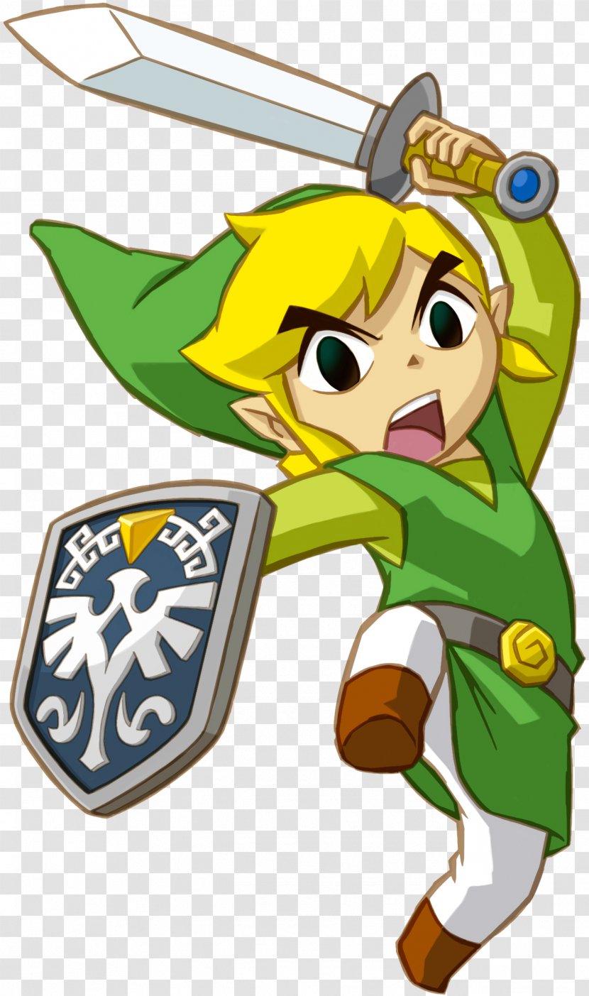 The Legend Of Zelda: Spirit Tracks Wind Waker Zelda II: Adventure Link Minish Cap - Green Transparent PNG
