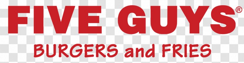 Logo Five Guys French Fries Deptford High School Hamburger - Red - Burger And Coffe Transparent PNG