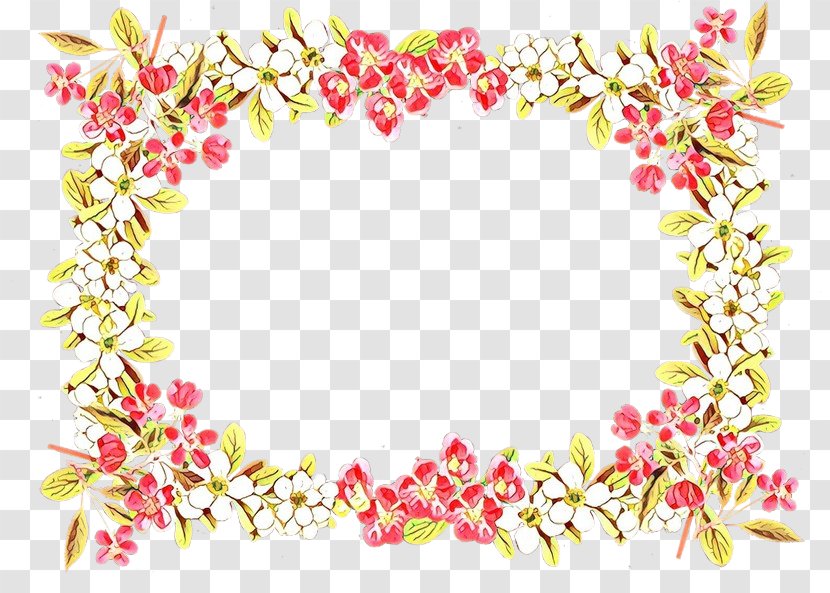 Clip Art Flower Floral Design Picture Frames - Pink - White Transparent PNG