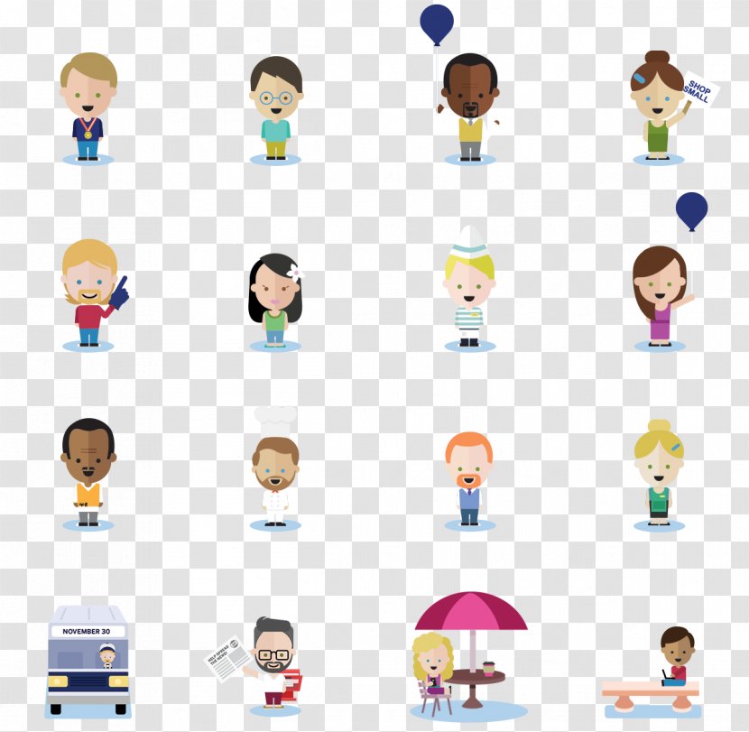 Motif Background - Human - Character Sticker Transparent PNG