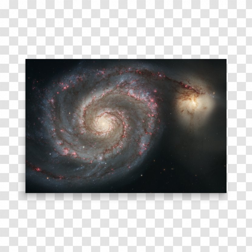 Whirlpool Galaxy Spiral Hubble Space Telescope Pinwheel Transparent PNG