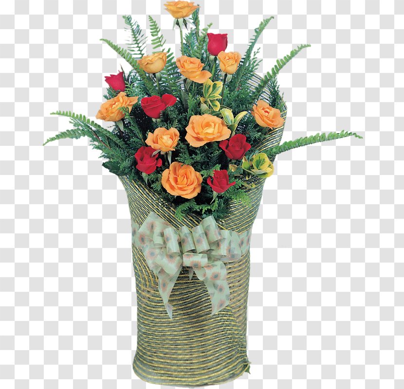 Floral Design Cut Flowers Vase Flower Bouquet - Rose Family Transparent PNG