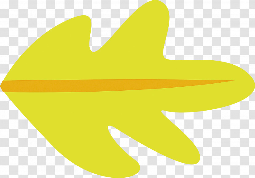 Leaf Angle Line Yellow Meter Transparent PNG