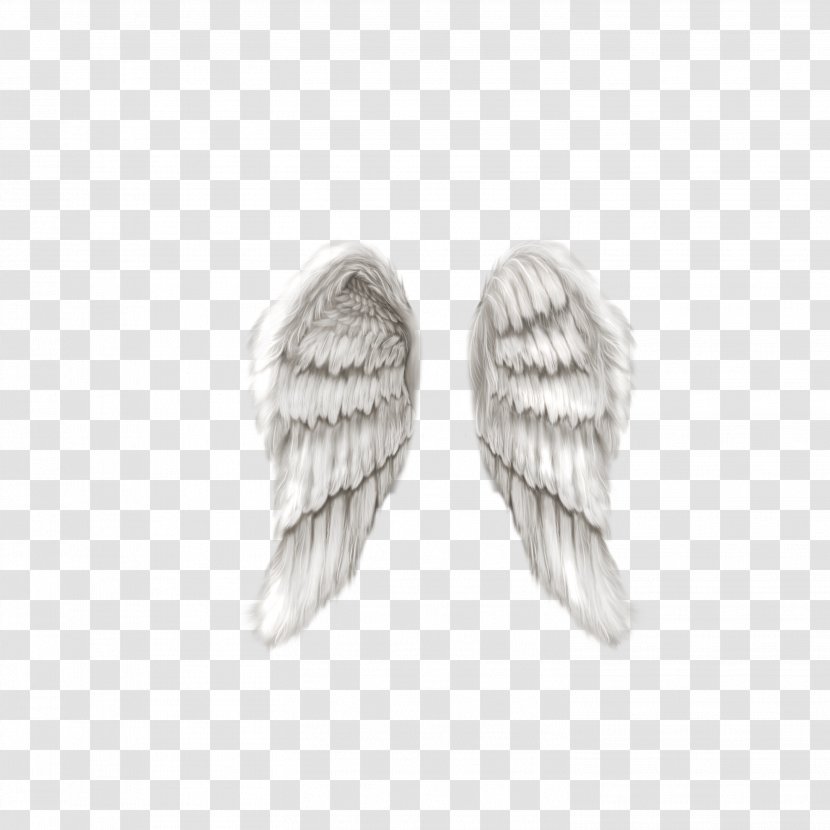 Angel Clip Art - Black And White - Vector Wings Transparent PNG