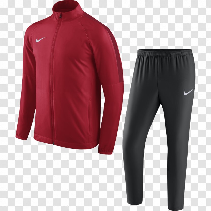 Tracksuit Nike Academy Hoodie Top - Red Transparent PNG