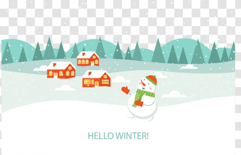 Snow Winter Download - With Greeting Transparent PNG