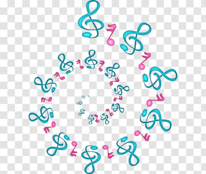 Musical Note Clip Art - Heart - Color Dancing Flying Annular Notes Transparent PNG