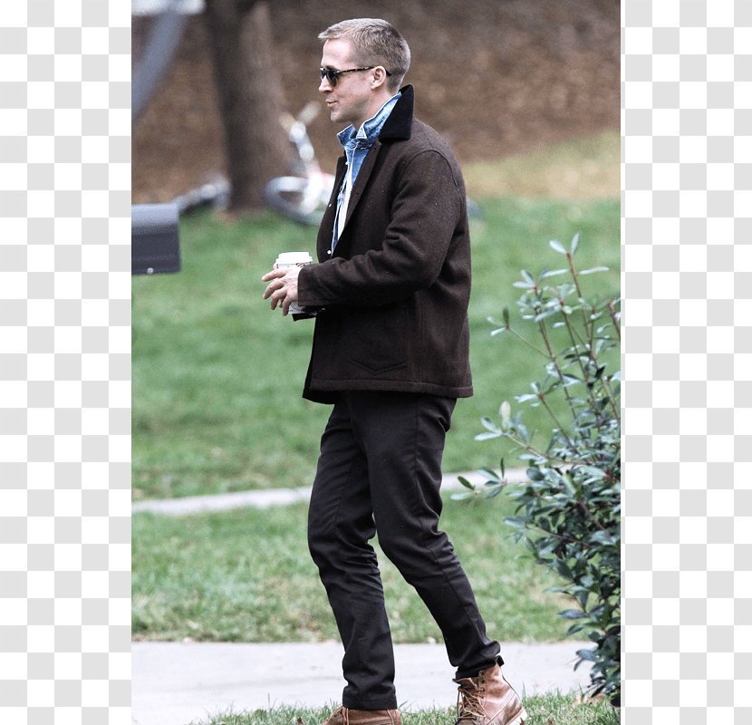 Leather Jacket Jeans Coat Shoe - Trousers - Ryan Gosling Transparent PNG