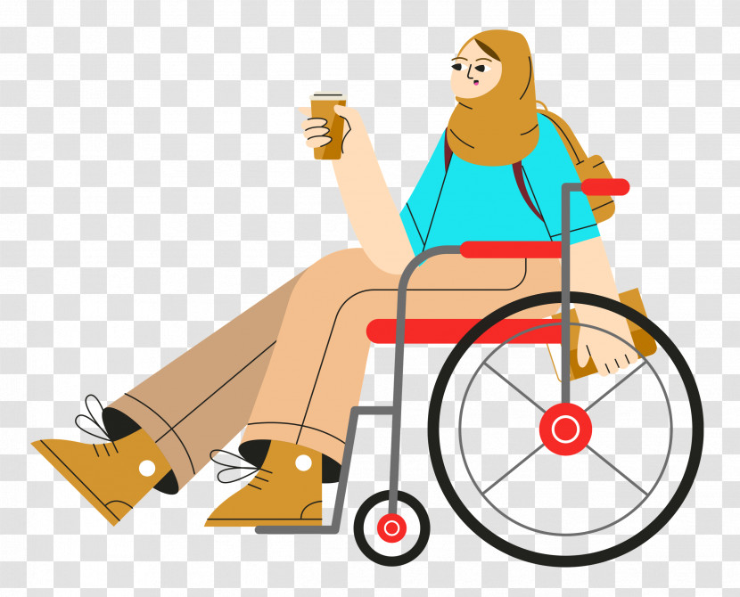 Sitting On Wheelchair Wheelchair Sitting Transparent PNG