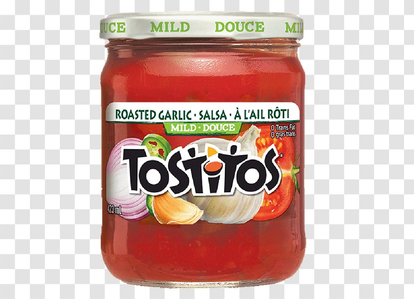 Salsa Tostitos Food Dipping Sauce Garlic - Potato Chip Transparent PNG