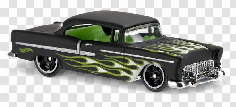Model Car Hot Wheels '55 Chevy Mattel - Diecast Toy - Monster Jam Transparent PNG