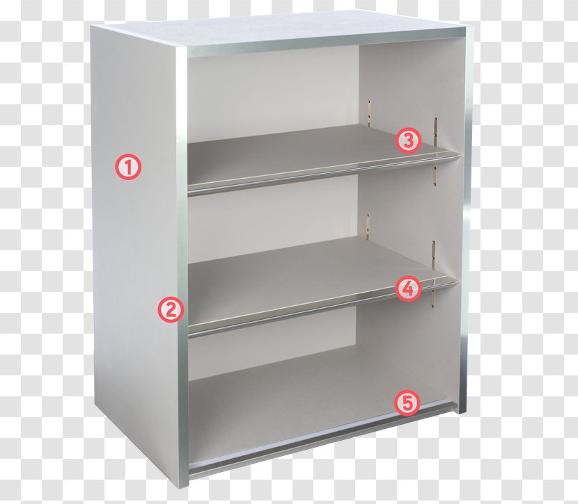 Shelf Cupboard Cabinetry Light Kitchen Cabinet - Bracket Transparent PNG