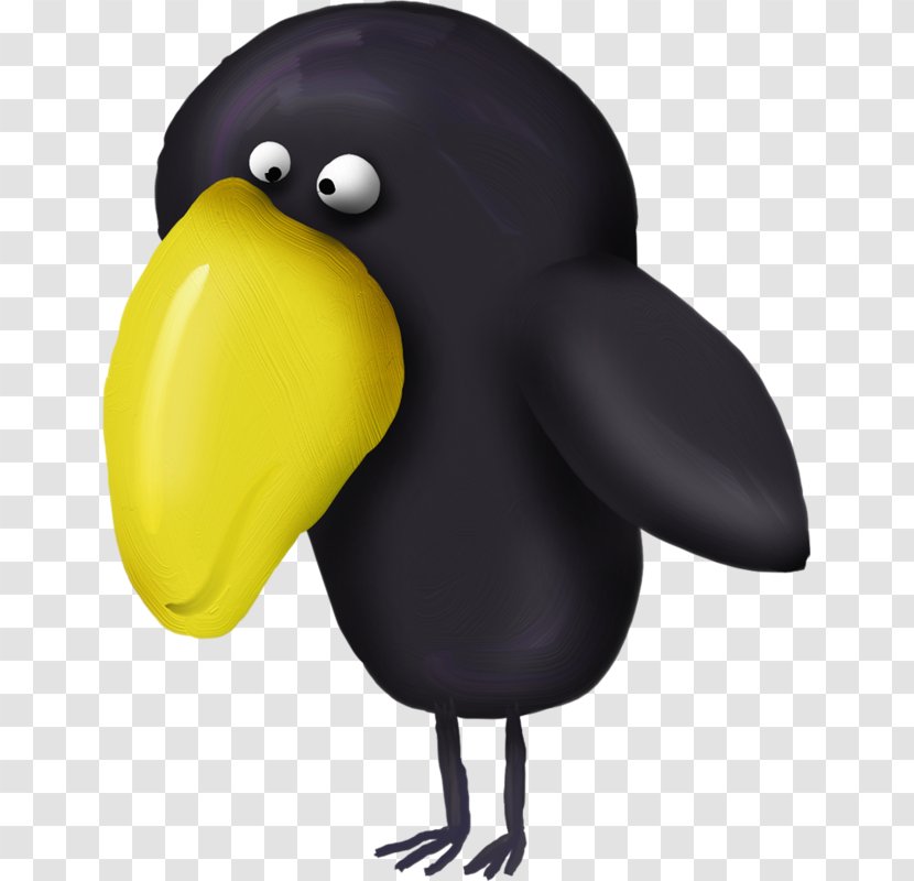 Large-billed Crow Bird Common Raven Penguin - Animaatio Transparent PNG