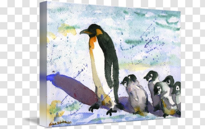 King Penguin Watercolor Painting Art Transparent PNG