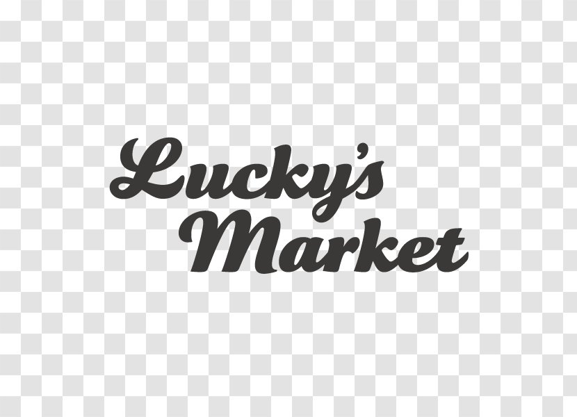 Logo Brand Font Line Lucky's Market - Black M Transparent PNG