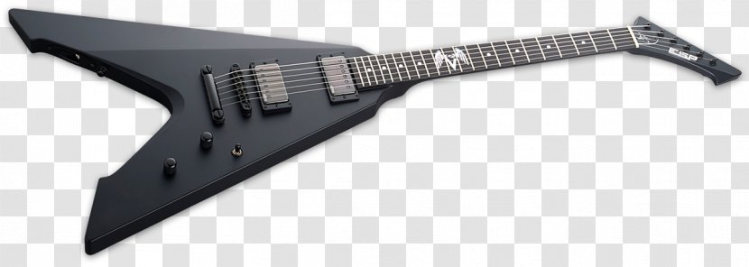 Electric Guitar ESP Truckster James Hetfield Fender Stratocaster Gibson Flying V - Setin Neck Transparent PNG