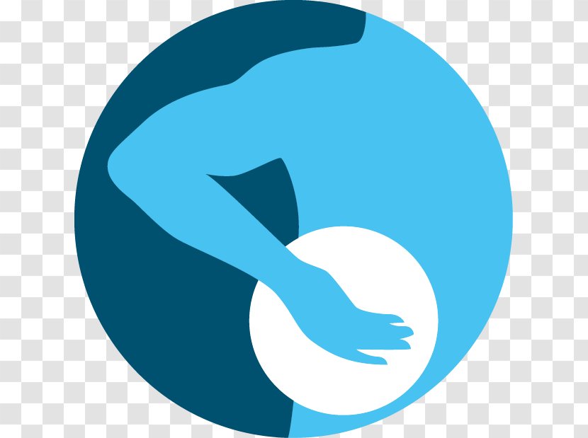 Physical Therapy Symbol Manual Clip Art - Aqua - Physiotherapist Transparent PNG